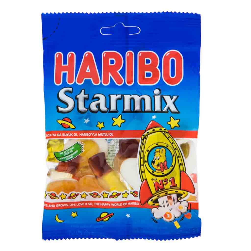 پاستیل سفینه فضایی هاریبو HARIBO-starmix میوه ای 80 گرم