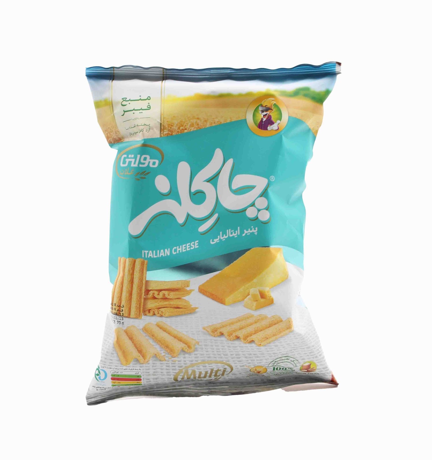 چاکلزمولتی گرین غلات پنیر ایتالیائی 80گرمی