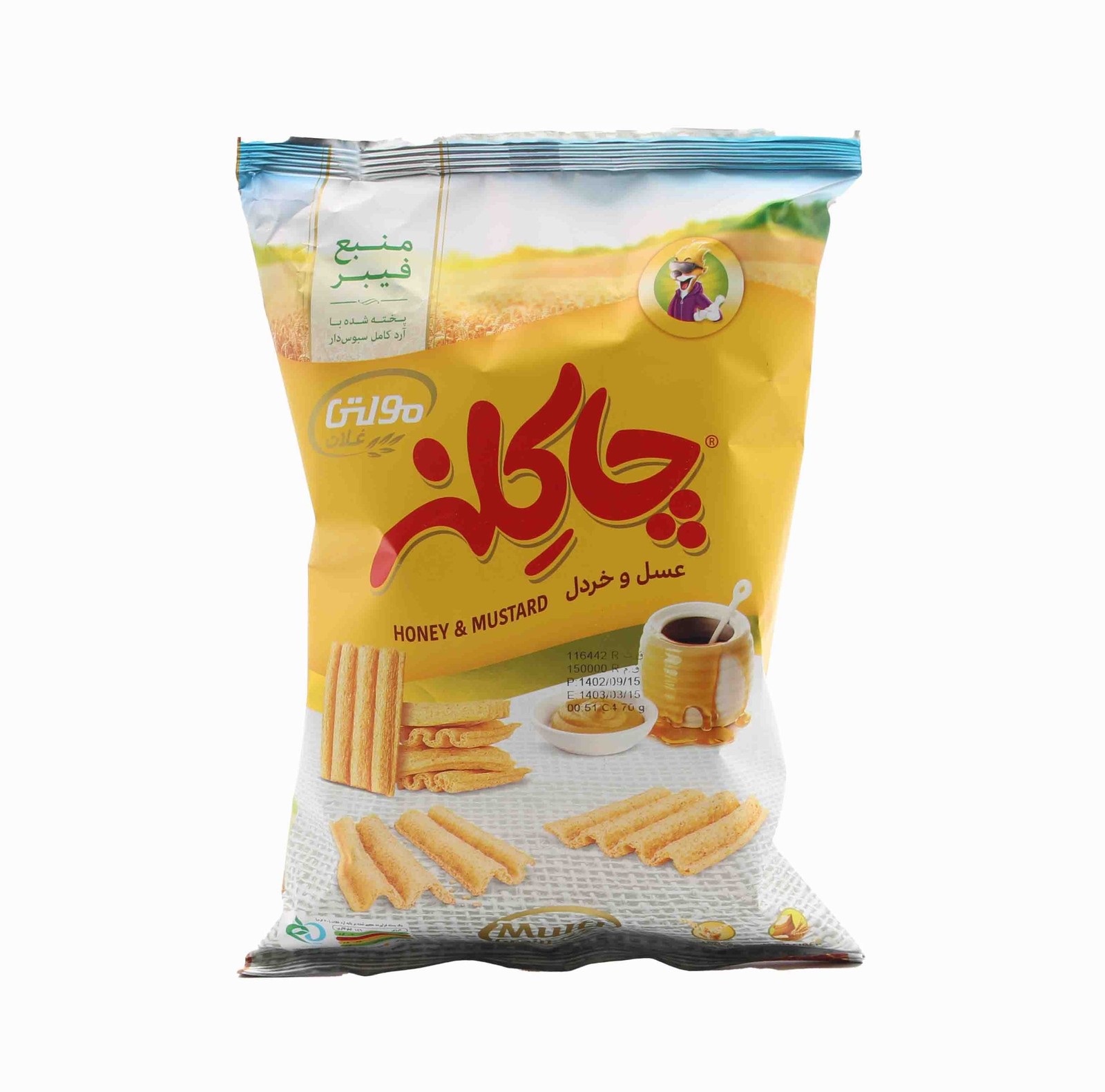 چاکلزمولتی گرین غلات خردل وعسل 80گرمی