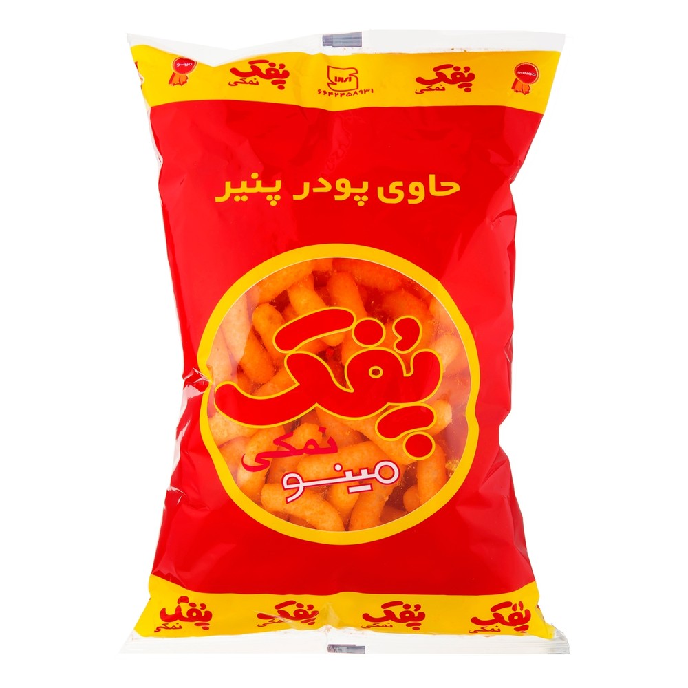 پفک مینو متوسط 170 گرمی کارتن 16 عددی