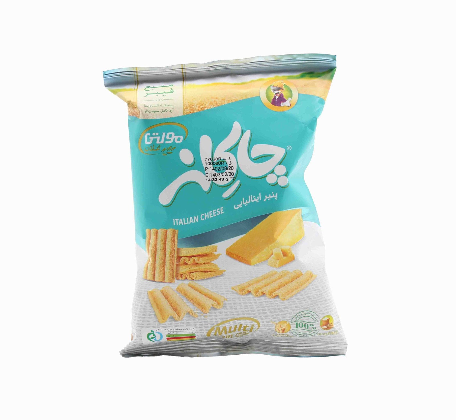 چاکلزمولتی گرین غلات پنیر ایتالیائی 55گرمی