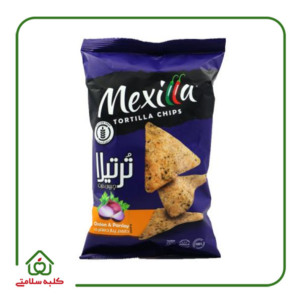 چیپس ذرت با طعم پیازجعفری مکزیلا
