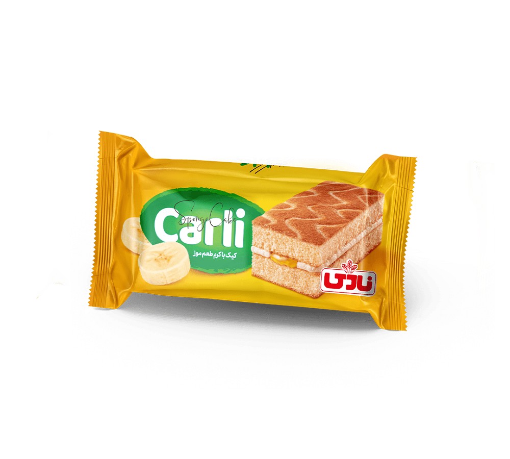 نادی کیک لایه ای کارلی موز25گرم