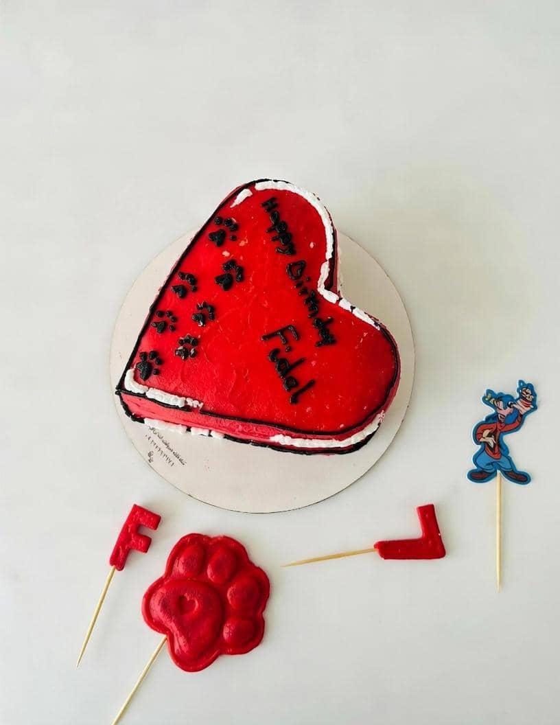 کیک تولد پت مدل قلب کندی کوکی Candy Cookie