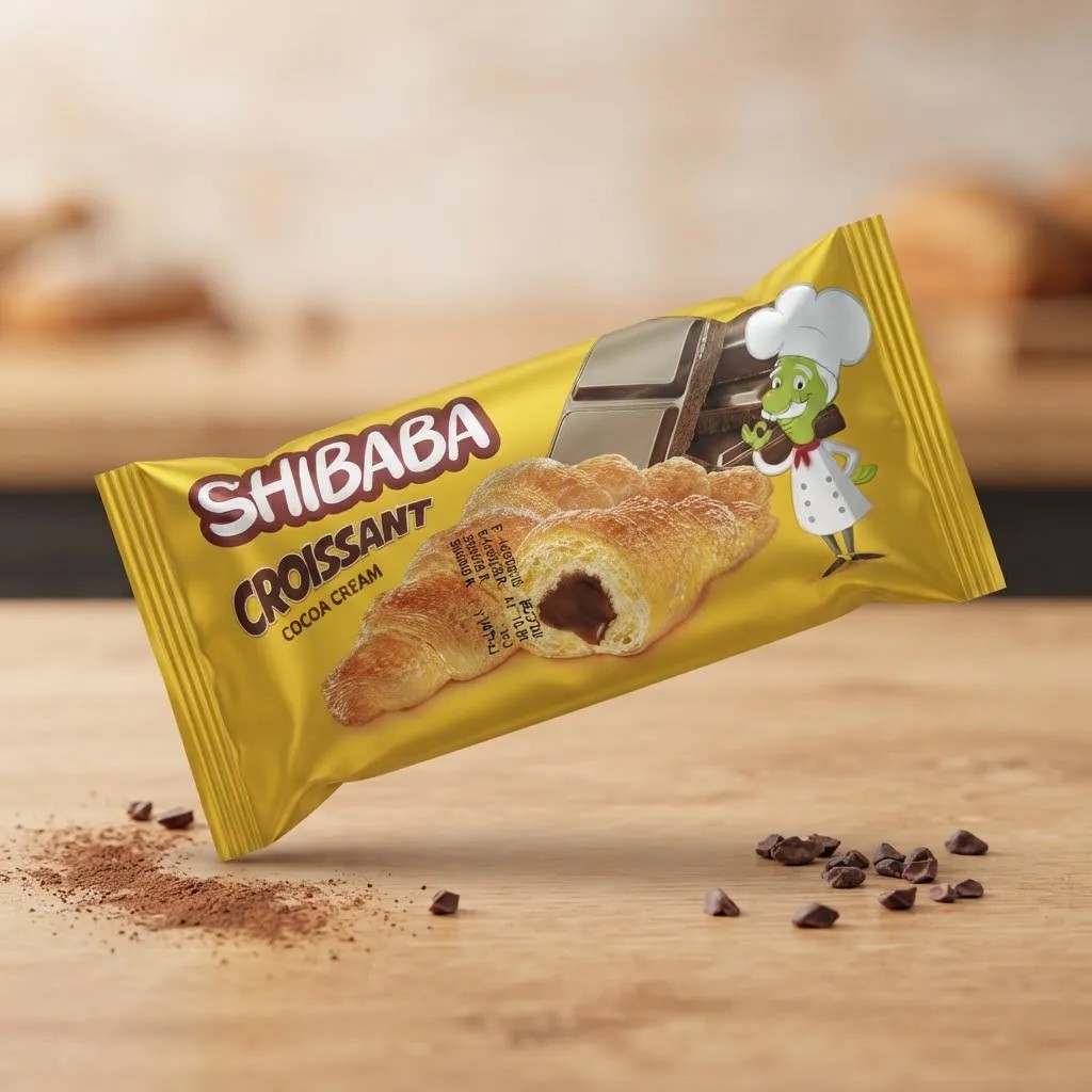 شیبابا کروسان با مغری کرم کاکائو