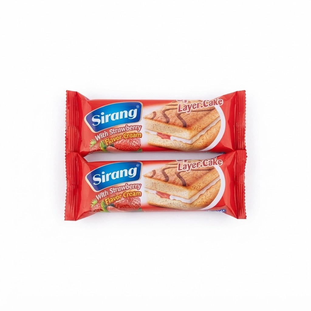 کیک تی تاب توت فرنگی سیرنگ بسته 2 عددی