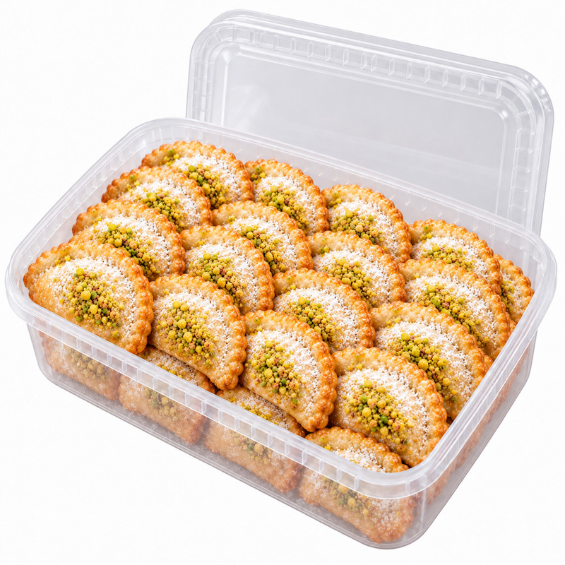 شیرینی قطاب با طعم هل و گردو - ۵۰۰ گرمی