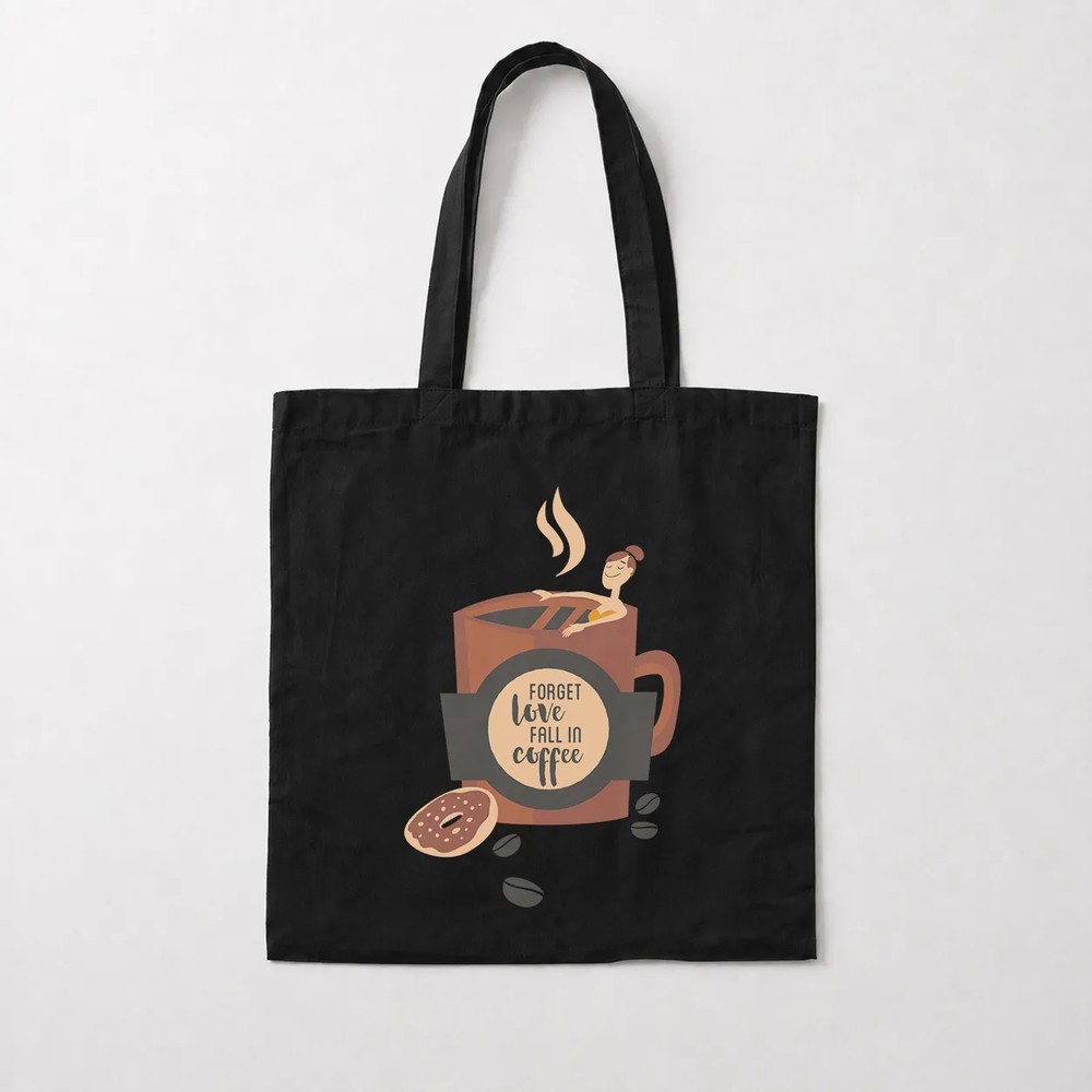 توت بگ طرح فنجان قهوه Forget Love Fall in Coffee کد 9038