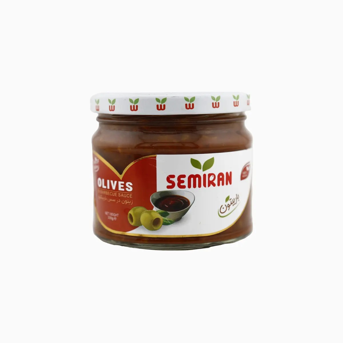 باربیتون، زیتون در سس باربیکیو سمیران شیشه 310 گرمی