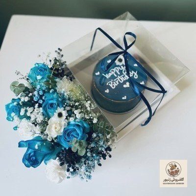 کیک و دسته گل به مناسبت جشن خودکار | کد: ZNB-S9H