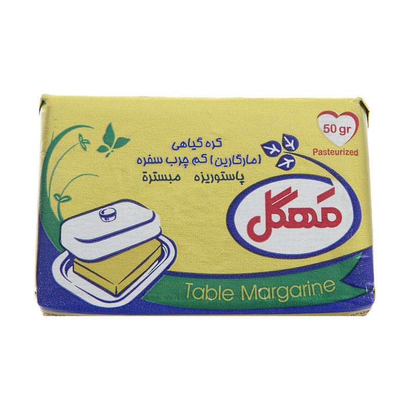مهگل کره حیوانی اسپرید نیم چرب 50 گرمی لبن