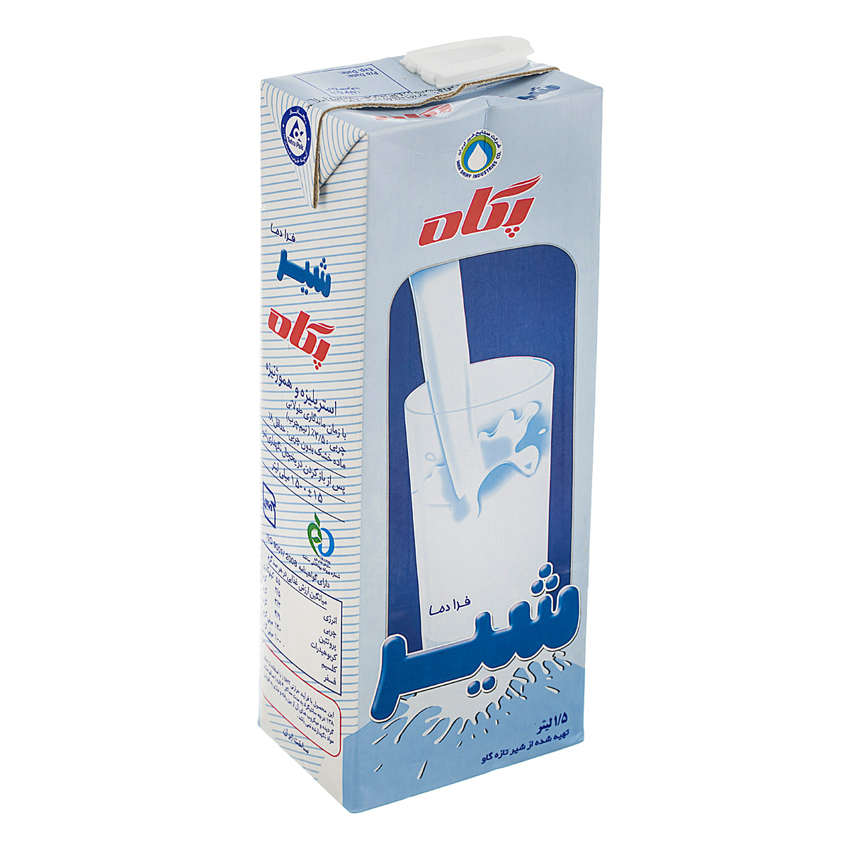 پگاه شیر استریل پاکتی 1.5 لیتری21620F