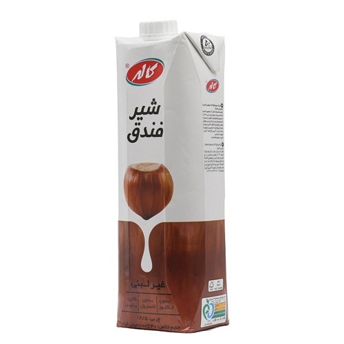 کاله شیر غیر لبنی فندق یک لیتری منشوری