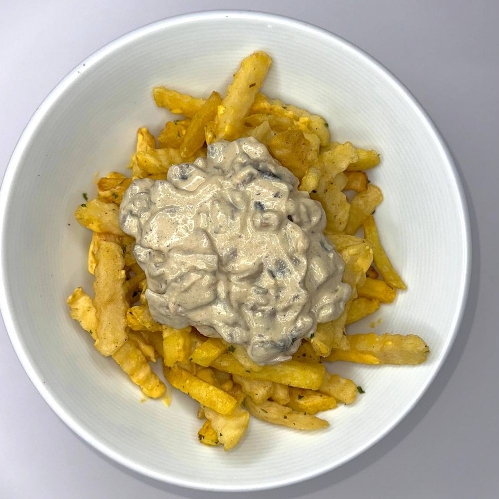 سیب زمینی با سس قارچ