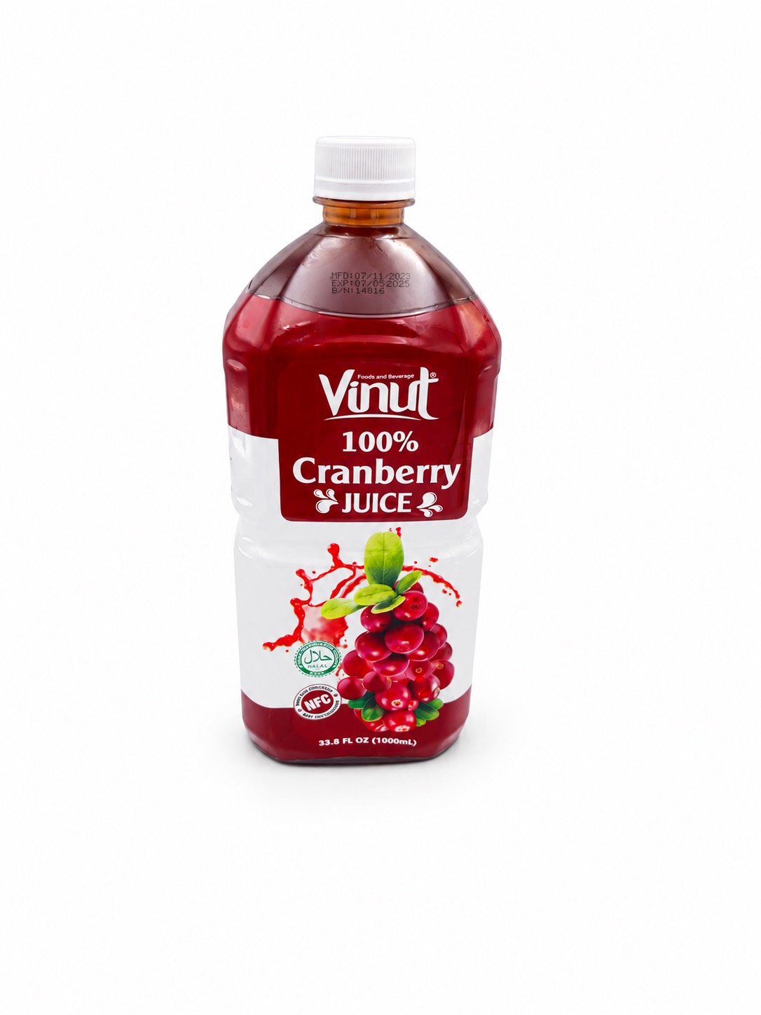 آبمیوه کرنبری ۱۰۰٪ وینات (Vinut 100% Cranberry Juice) – حجم ۱ لیتر