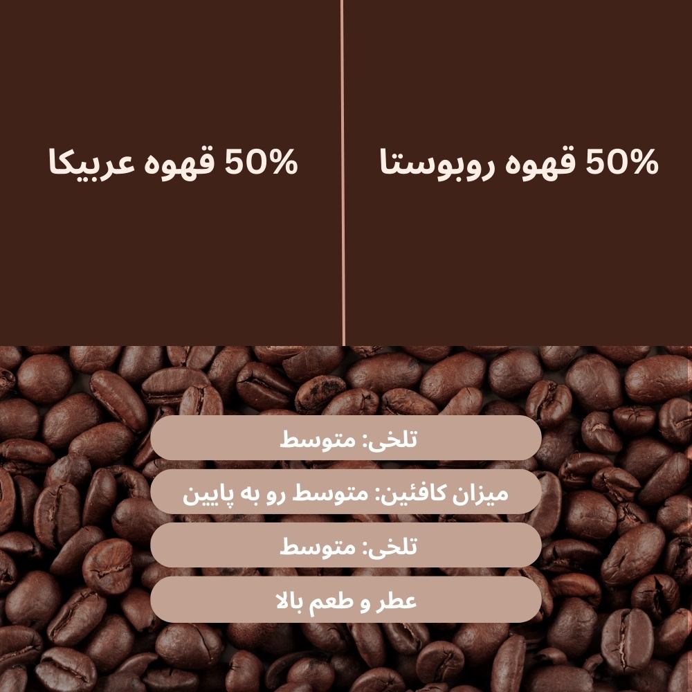 قهوه میکس اسپرسو 50-50