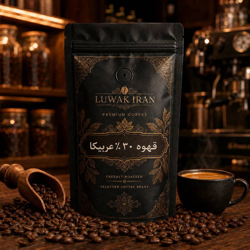 قهوه ۷۰/۳۰ میکس ۵ کیلویی (۷۰٪ روبوستا + ۳۰٪ عربیکا)