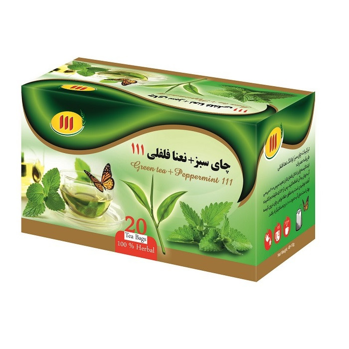 چای سبز نعناع و فلفلی 111- 48 گرم