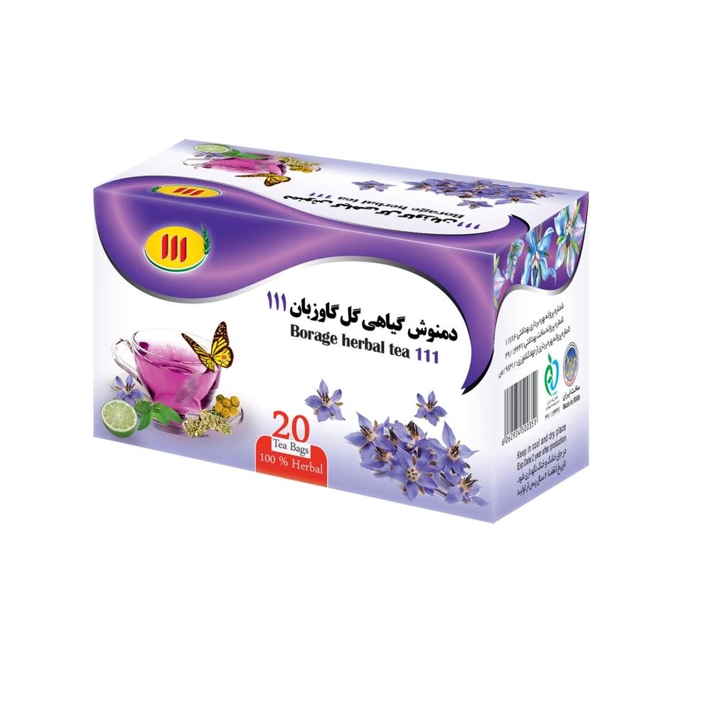 دمنوش تی‌بگ گیاهی گل گاو زبان 111