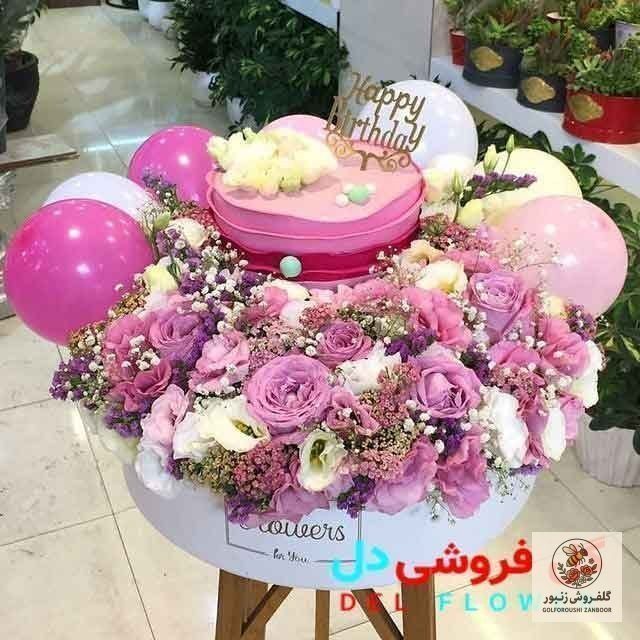 پک گل و کیک تولد 256 | کد: ZNB-OYD