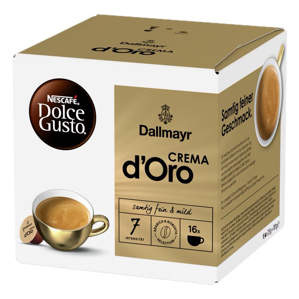 کپسول قهوه دولچه گوستو دالمایر کرما Dolce gusto Dallmayr Crema D’oro Crema
