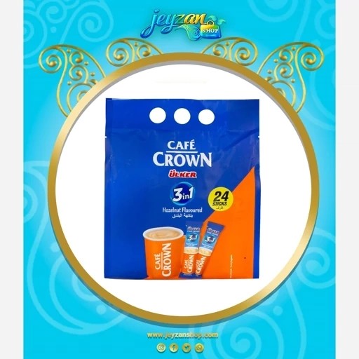 کافی میکس فندقی 3در1 Cafe Crown بسته 24 عددی