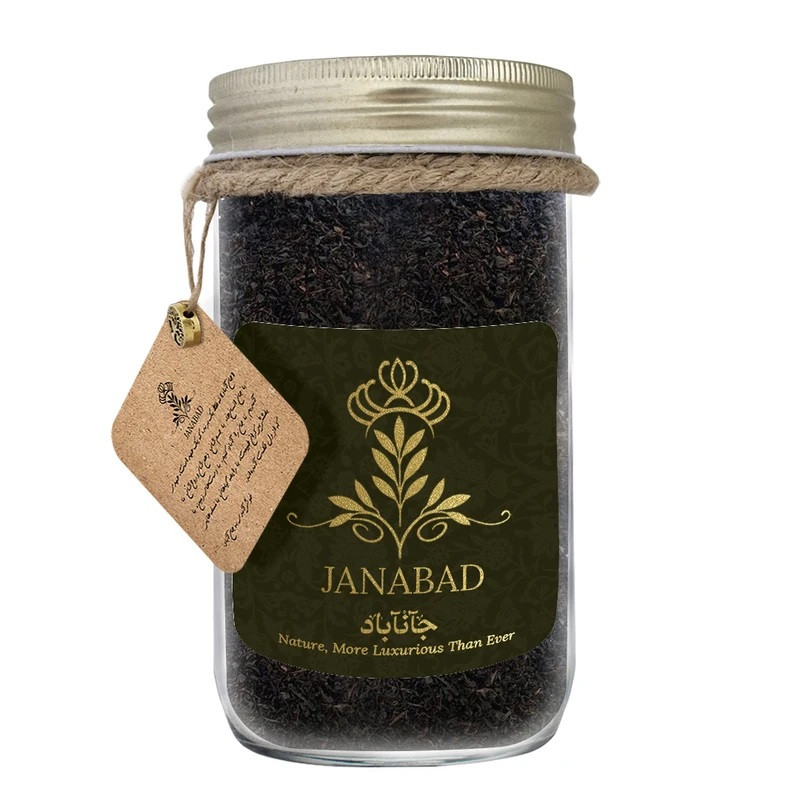 چای سیاه معطر با گل محمدی ممتاز جانآباد - 145 گرم