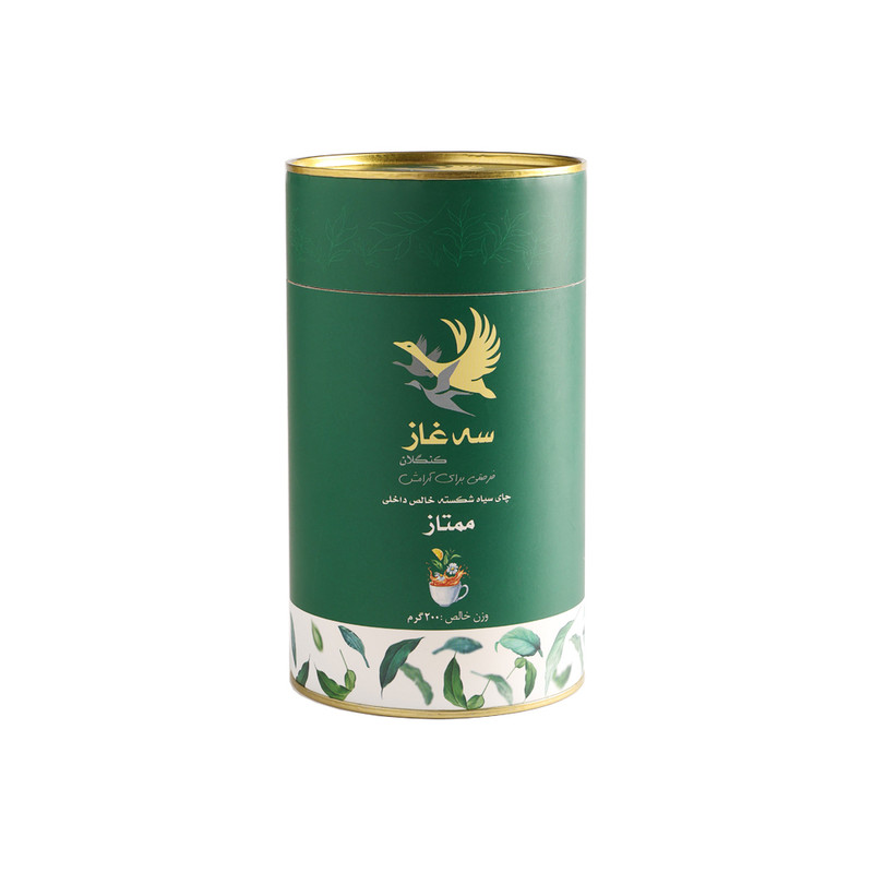 چای ایرانی سیاه شکسته سه غاز کنگلان - ۲۰۰ گرم