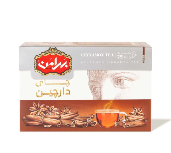 چای دارچین کیسه ای ۲۵ عددی بهرامن