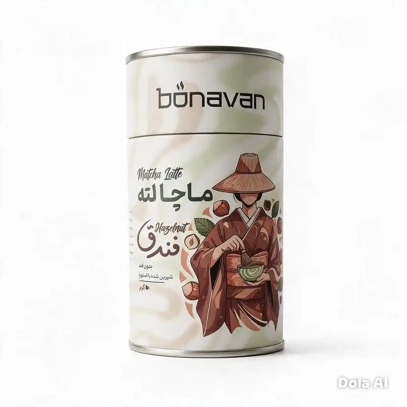 ماچا لته با طعم فندق 50 گرمی بناوان