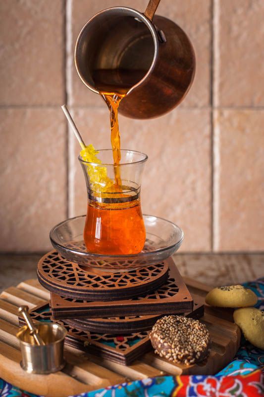 چای پاییزی و میوه ای