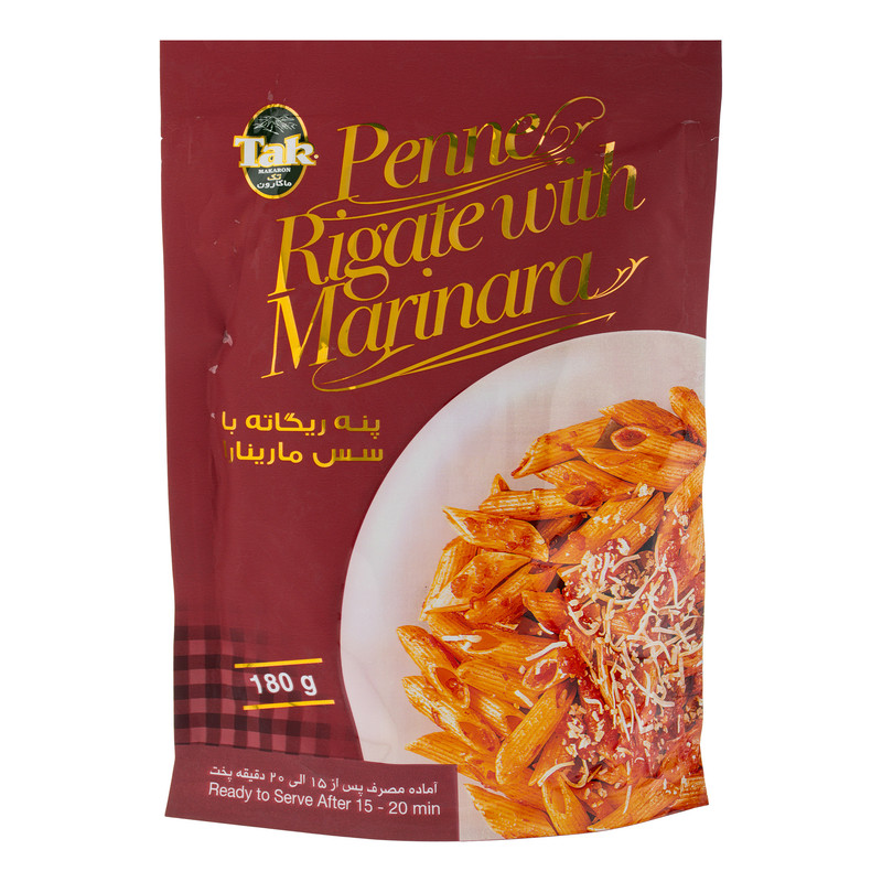 پنه ریگاته با سس مارینارا تک ماکارون - 180 گرم
