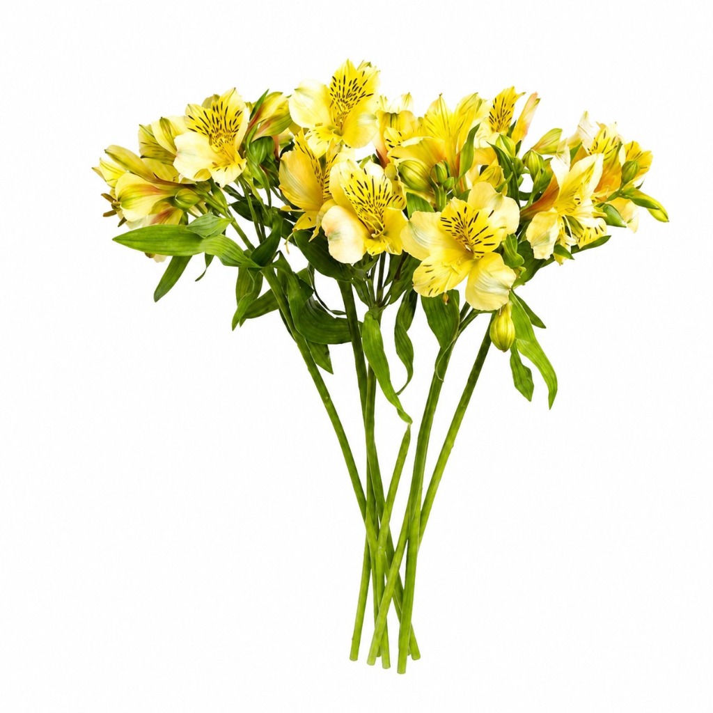 دسته آلسترومریا زرد ده شاخه