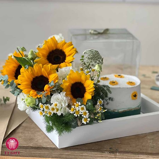 Sali Cake and Flower package
