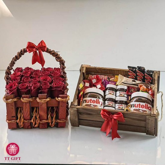 Soroush flower basket and chocolate package