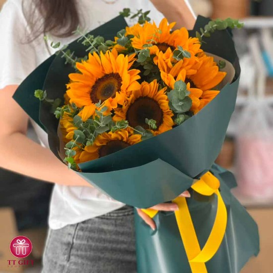 Behdad Sunflower Flower Bouquet for Birthday
