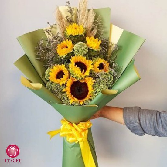Touska Economic Sunflower Flower Bouquet