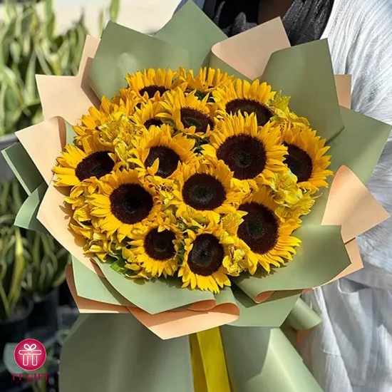 Parmin Sunflower Flower Bouquet for Birthday