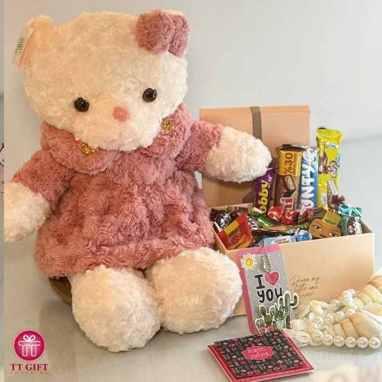 Rose Doll and Chocolate Package
