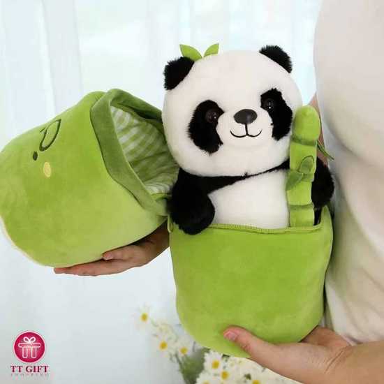 Panda Surprise Doll Bamboo Model