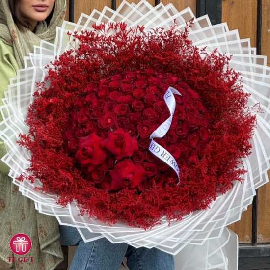 Asal Luxury Red Rose Flower Bouquet