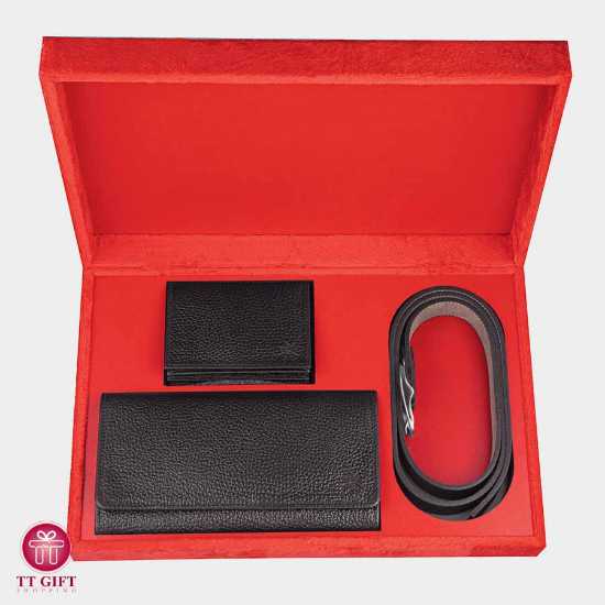 Nowin leather women's three-piece set 3