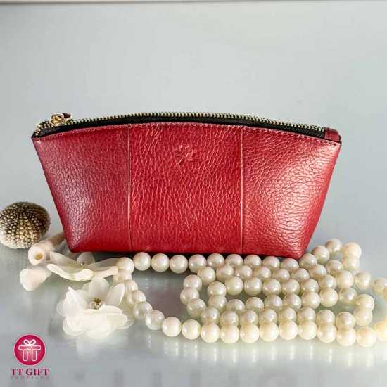 Novin leather cosmetic bag