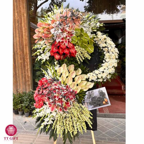 Yamin Large and Luxury Wreath Flower for Funerals