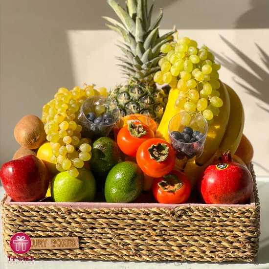 Luxury blueberry fruit basket