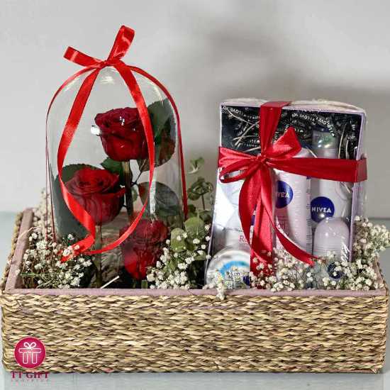 Nivea women's set package and eternal rose