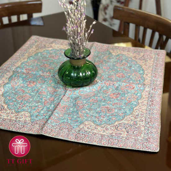 Shah Abbasi Cashmere tablecloth