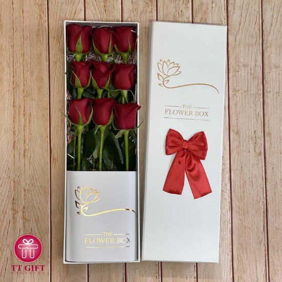 Economic Red Rose Flower Box