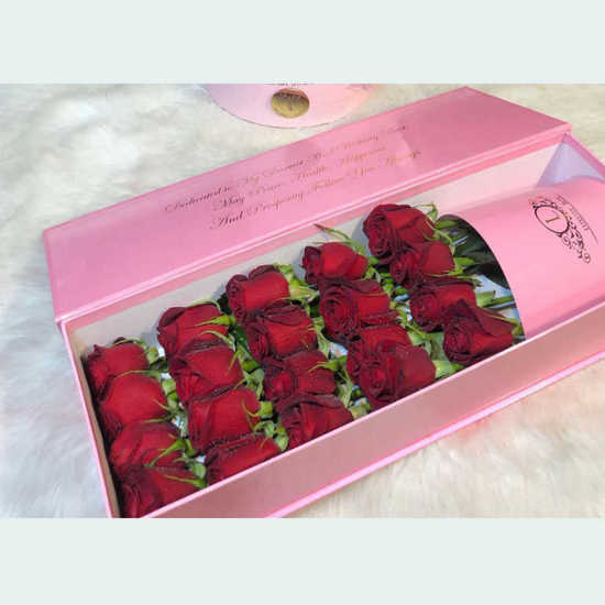 Shermila Red Rose Flower Box