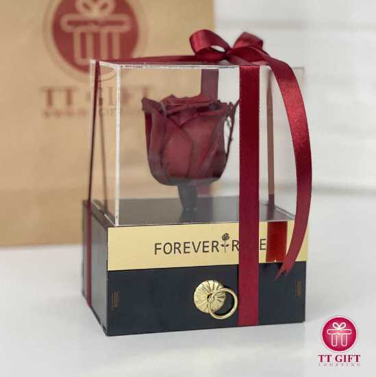 Red eternal rose drawer box
